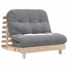 vidaXL &Kappa;&alpha;&nu;&alpha;&pi;έ&sigmaf; &Kappa;&rho;&epsilon;&beta;ά&tau;&iota; Futon &mu;&epsilon; &Sigma;&tau;&rho;ώ&mu;&alpha; 100x206x11&epsilon;&kappa;. &Mu;&alpha;&sigma;ί&phi; &Xi;ύ&lambda;&omicron; &Pi;&epsilon;ύ&kappa;&omicron;&upsilon;