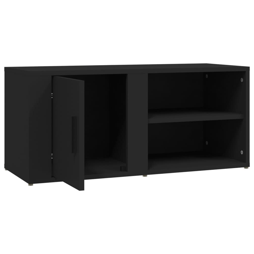 vidaXL Έπιπλα Τηλεόρασης 2 τεμ. Μαύρα 80x31,5x36εκ. Επεξεργασμένο Ξύλο