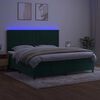 vidaXL &Kappa;&rho;&epsilon;&beta;ά&tau;&iota; Boxspring &mu;&epsilon; &Sigma;&tau;&rho;ώ&mu;&alpha; & LED &Sigma;&kappa;. &Pi;&rho;ά&sigma;&iota;&nu;&omicron; 200x200&epsilon;&kappa; &Beta;&epsilon;&lambda;&omicron;ύ&delta;&omicron;