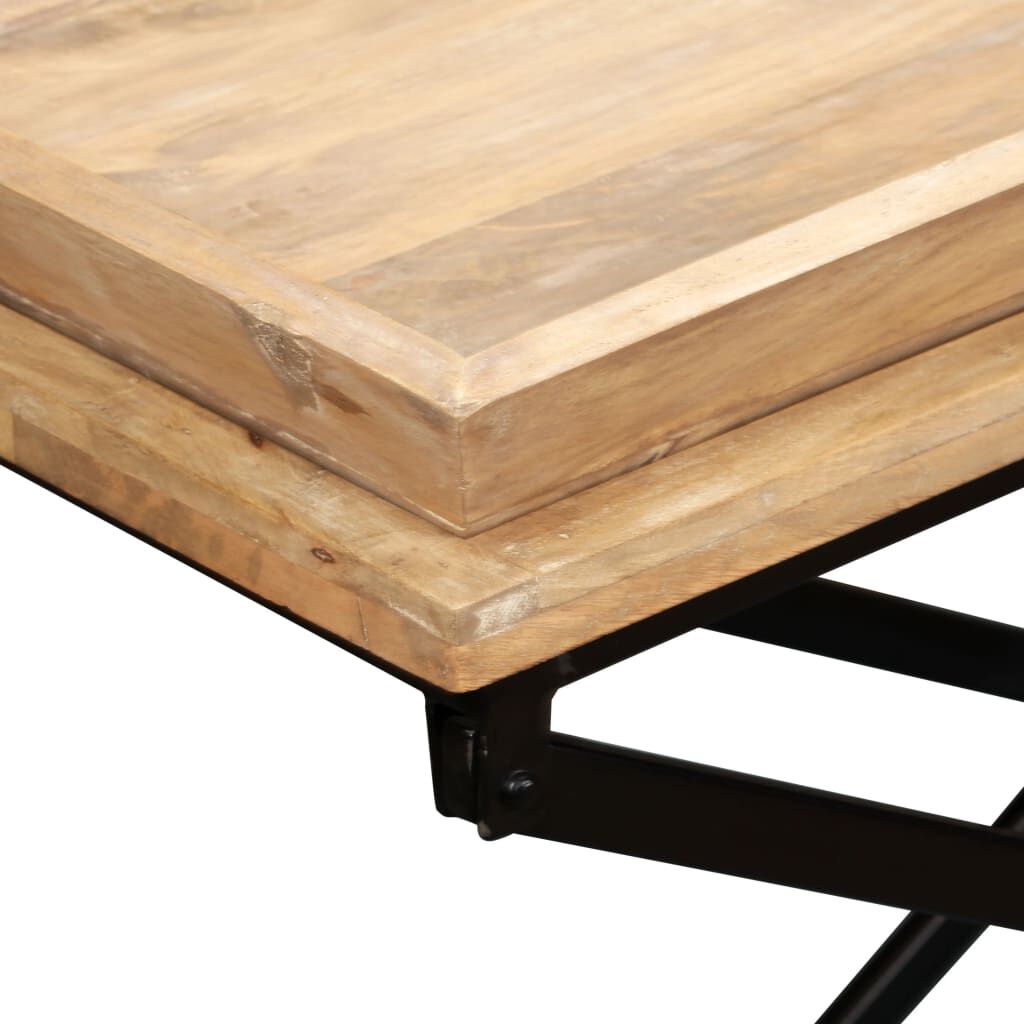 vidaXL Κονσόλα Τραπέζι 130 x 40 x 80 εκ. από Μασίφ Ξύλο Μάνγκο