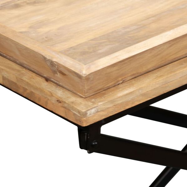 vidaXL Κονσόλα Τραπέζι 130 x 40 x 80 εκ. από Μασίφ Ξύλο Μάνγκο