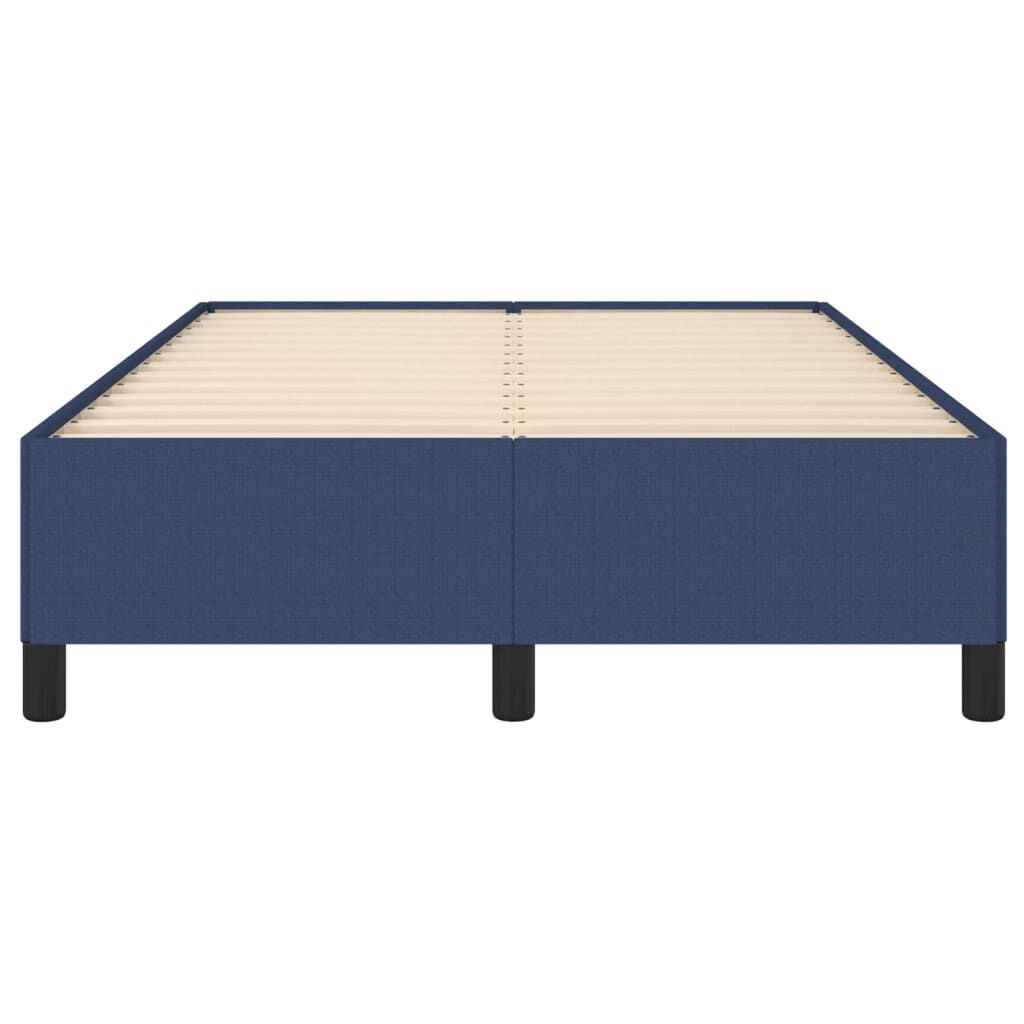 vidaXL Πλαίσιο κρεβατιού χωρίς στρώμα μπλε 120x200cm ύφασμα