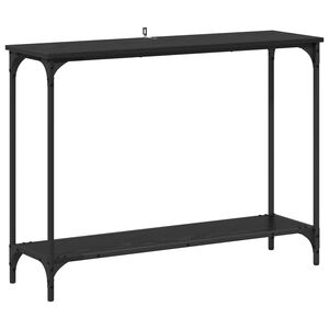 vidaXL &Tau;&rho;&alpha;&pi;έ&zeta;&iota; &kappa;&omicron;&nu;&sigma;ό&lambda;&alpha;&sigmaf; &mu;&epsilon; &rho;ά&phi;&iota; &Mu;&alpha;ύ&rho;&eta; &delta;&rho;&upsilon;&sigmaf; 101 x 30.5 x 75 &epsilon;&kappa;