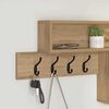 vidaXL Τοίχου Κρεμάστρα με ράφι artisan δρυς 100 x 12 x 43.5 εκ
