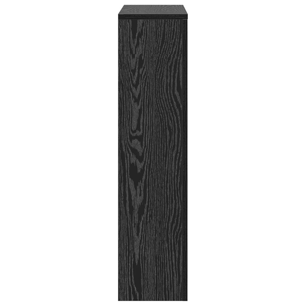 vidaXL Καλύμμα καυστήρα Μαύρη Δρυ 78x20x82 εκ. Επεξεργασμένο ξύλο