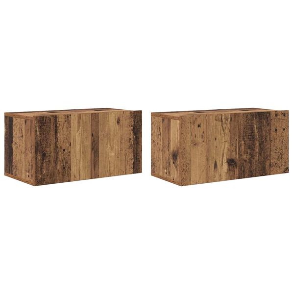vidaXL Ντουλάπι TV 2 pcs Πολύχρωμο 60 x 30 x 30 cm Επεξεργασμένο ξύλο