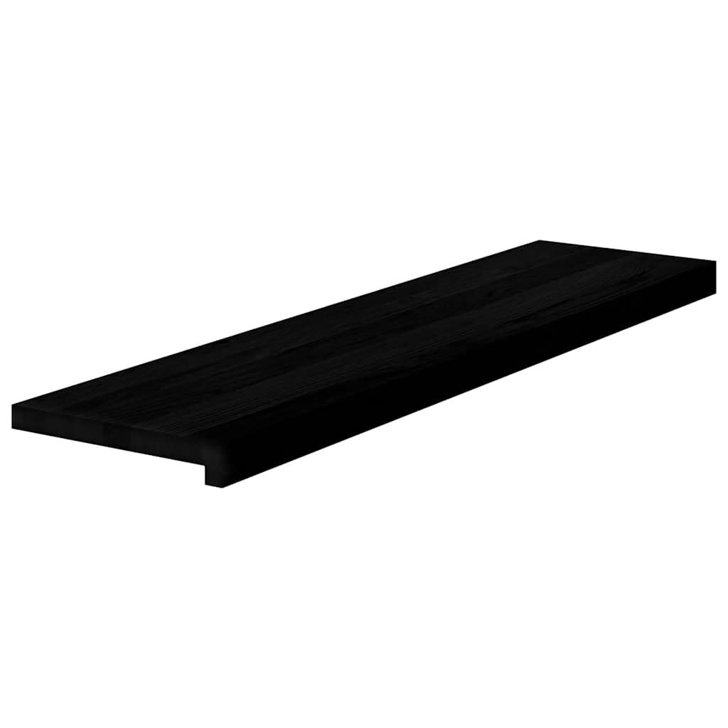 vidaXL Πατάκια Σκάλας 4 τεμ. Σκούρο Καφέ 100x25x2 cm Ξύλο Δρυός