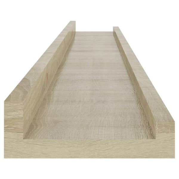 vidaXL Ράφια Τοίχου 2 τεμ. Sonoma Δρυς 80 x 9 x 3 εκ.