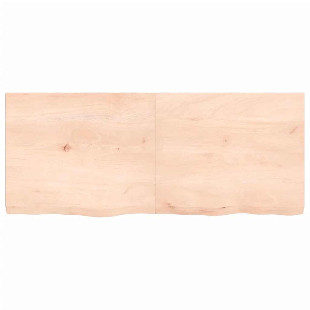 vidaXL Επιφάνεια Τραπεζιού 120x50x(2-6)εκ Ακατέργαστο Μασίφ Ξύλο Δρυός