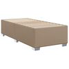 vidaXL Κρεβάτι Boxspring με Στρώμα Καπουτσίνο 90x190εκ.από Συνθ. Δέρμα
