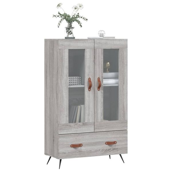 vidaXL Ντουλάπα Γκρι Sonoma 69,5 x 31 x 115 εκ. από Επεξεργασμένο Ξύλο