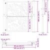 vidaXL Πύλη κήπου Μαύρη 105x106 cm Ατσάλινο σχέδιο κύματος