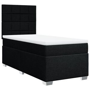 vidaXL &Kappa;&rho;&epsilon;&beta;ά&tau;&iota; Boxspring &mu;&epsilon; &Sigma;&tau;&rho;ώ&mu;&alpha; &Mu;&alpha;ύ&rho;&omicron; 90x190 &epsilon;&kappa;.&Upsilon;&phi;&alpha;&sigma;&mu;ά&tau;&iota;&nu;&omicron;