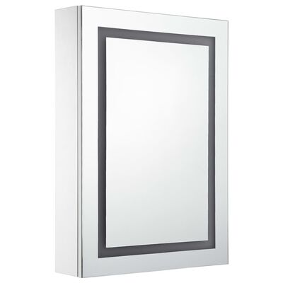 vidaXL Ντουλάπι Μπάνιου με Καθρέφτη και Φωτισμό LED 50 x 13 x 70 εκ.