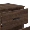 vidaXL Συρταριέρα Καφέ Δρυς 91x35,5x74,5 εκ. από Επεξεργ. Ξύλο