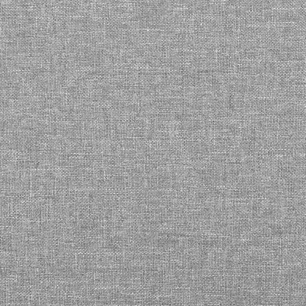 vidaXL Κρεβάτι Boxspring με Στρώμα Ανοιχτό Γκρι 120x190 εκ. Υφασμάτινο