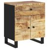 vidaXL Κομοδίνο 50x33x60 εκ. Μασίφ Ξύλο Μάνγκο & Επεξεργασμένο Ξύλο