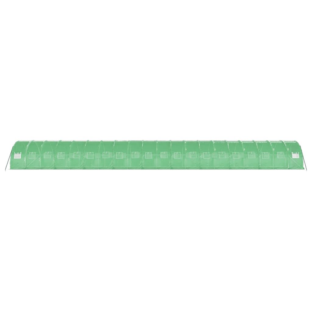 vidaXL Θερμοκήπιο Πράσινο 60 μ² 20 x 3 x 2 μ. με Ατσάλινο Πλαίσιο