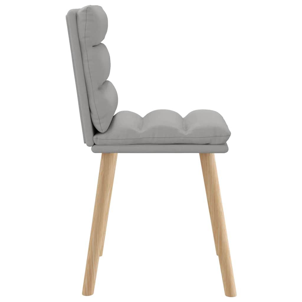 vidaXL Καρέκλες τραπεζαρίας 4 τεμ Cloud Grey Fabric