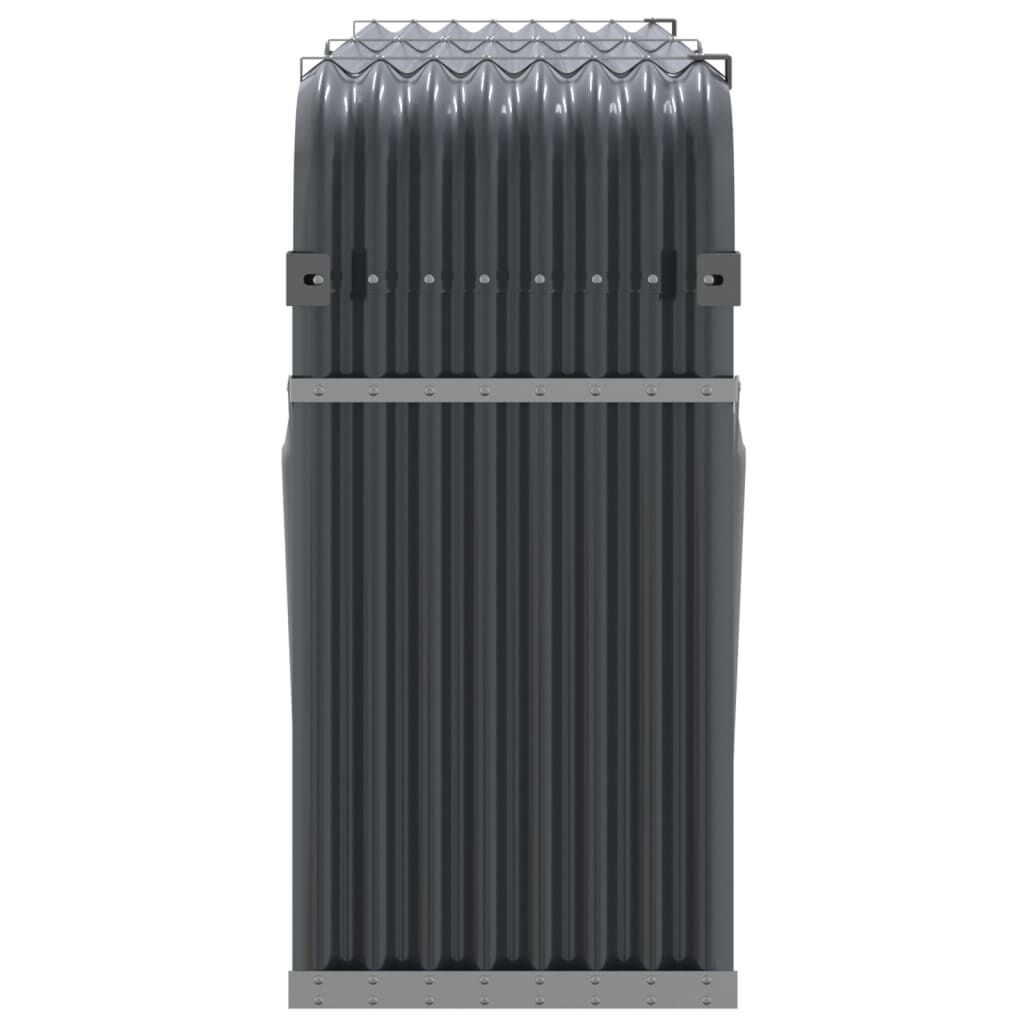 vidaXL Ξυλοθήκη Ανθρακί 180x45x100 εκ. από Γαλβανισμένο Ατσάλι