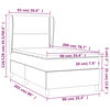 vidaXL &Kappa;&rho;&epsilon;&beta;ά&tau;&iota; Boxspring &mu;&epsilon; &Sigma;&tau;&rho;ώ&mu;&alpha; &Sigma;&kappa;&omicron;ύ&rho;&omicron; &Gamma;&kappa;&rho;&iota; 90x200 &epsilon;&kappa;. &Upsilon;&phi;&alpha;&sigma;&mu;ά&tau;&iota;&nu;&omicron;