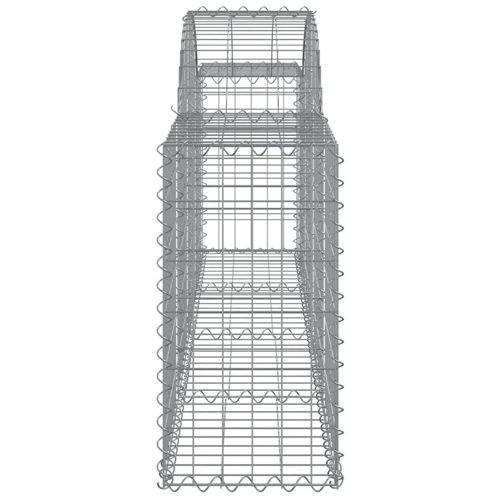 vidaXL Συρματοκιβώτια Τοξωτά 15 τεμ. 200x30x60/80 εκ. Γαλβαν. Ατσάλι