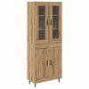 vidaXL Highboard 2 pcs Artisan Oak 69,5 x 34 x 180 &epsilon;&kappa;.