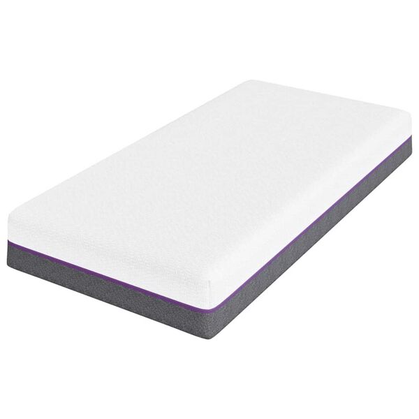 vidaXL Στρώμα Λευκό και Γκρι 80 x 160 cm Αφρός Μνήμης