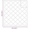 vidaXL Κουβέρτες & Πάπλωμα Λευκό 240 x 220 cm Πολυεστέρας