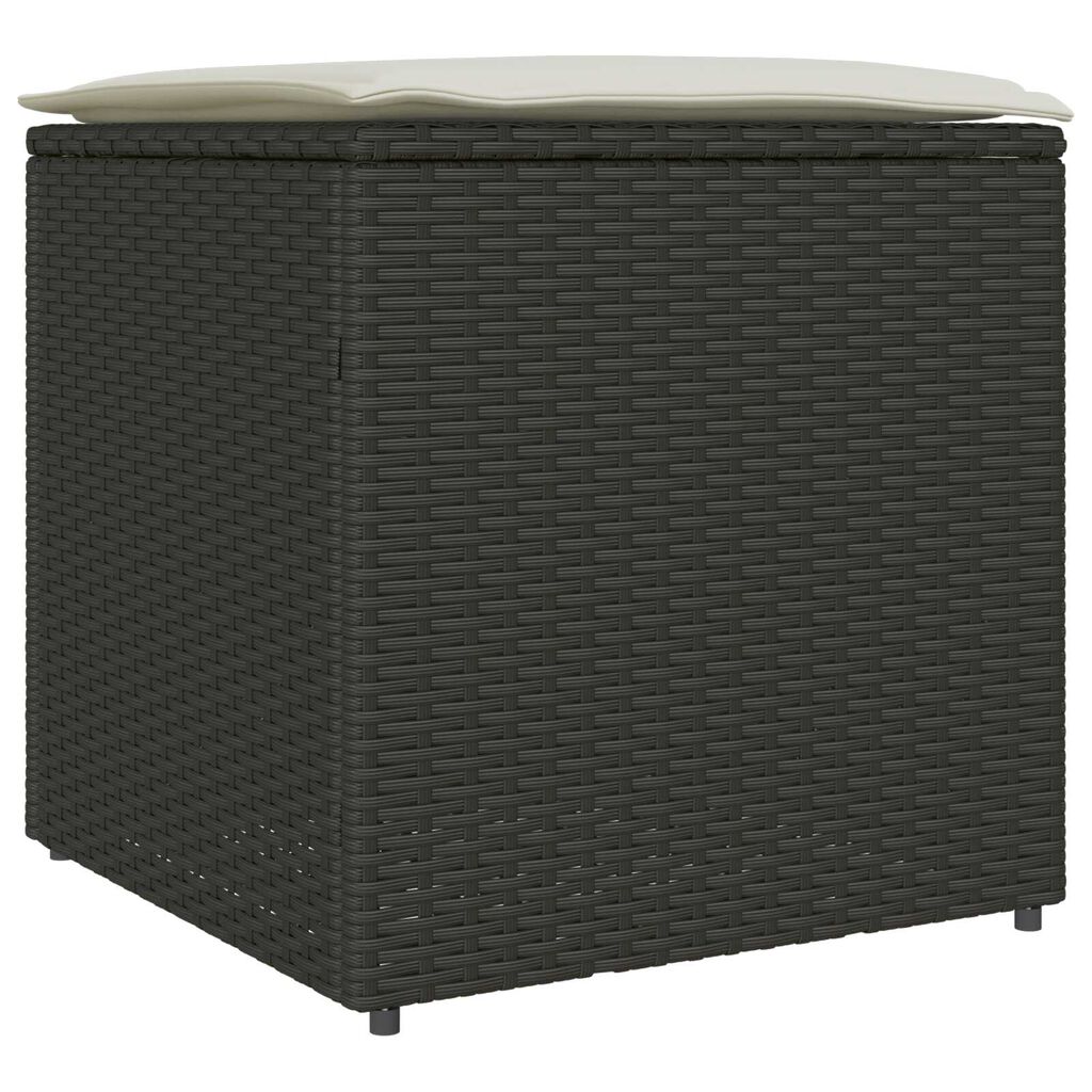vidaXL Κουτί μαξιλαριών Μαύρο 50x50x50 εκ Πολυεστέρας