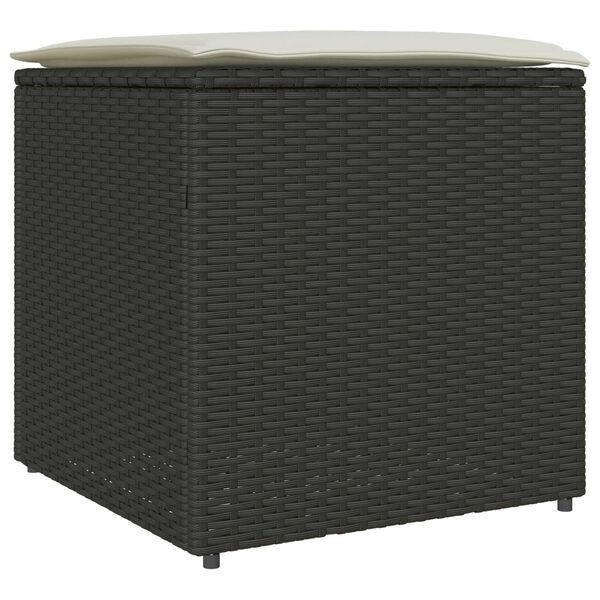 vidaXL Κουτί μαξιλαριών Μαύρο 50x50x50 εκ Πολυεστέρας