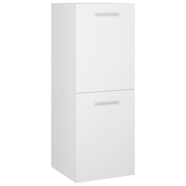 vidaXL Ντουλάπι Μπάνιου Λευκό 30 x 30 x 80 εκ. από Επεξ. Ξύλο