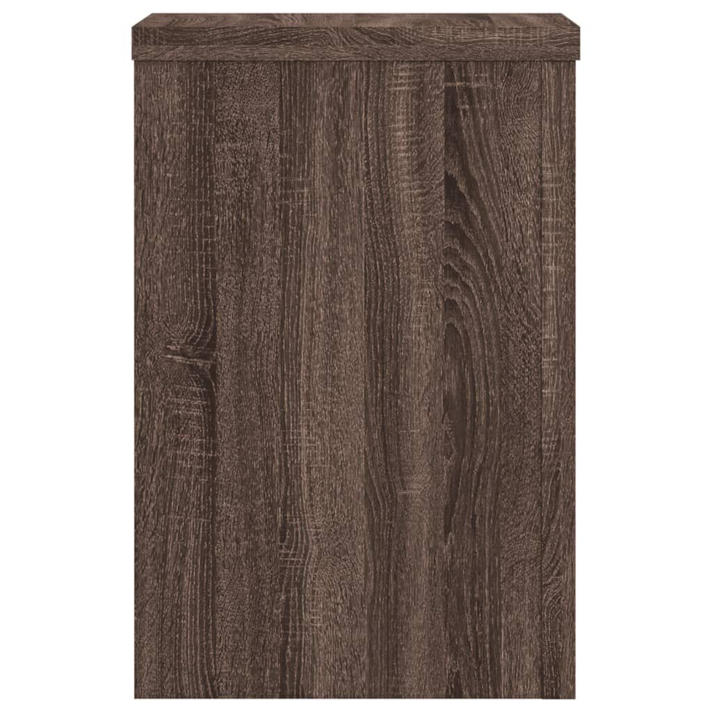 vidaXL Βάσεις Φυτών 2 Τεμ. Καφέ Δρυς 25x25x35 εκ. Επεξεργασμένο Ξύλο