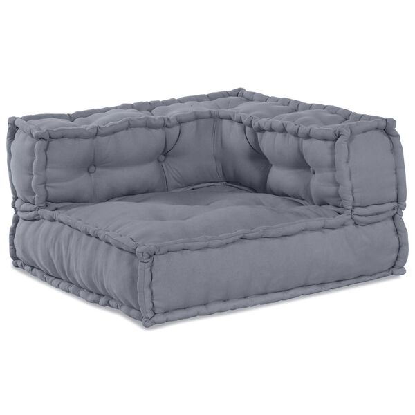 vidaXL Μοντέρνο Πουφ Γκρι 70x70x54