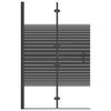vidaXL Καμπίνα Μπανιέρας Πτυσσόμενη Μαύρη 80 x 140 εκ. από ESG