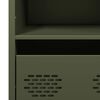 vidaXL Ντουλάπι Πράσινο Λαδί 68x39x103,5 εκ. από Ατσάλι