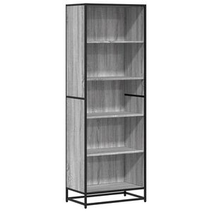 vidaXL &Beta;&iota;&beta;&lambda;&iota;&omicron;&theta;ή&kappa;&eta; &Gamma;&kappa;&rho;&iota; Sonoma 60x35x170,5 cm &Xi;ύ&lambda;&iota;&nu;&eta; &kappa;&alpha;&tau;&alpha;&sigma;&kappa;&epsilon;&upsilon;ή