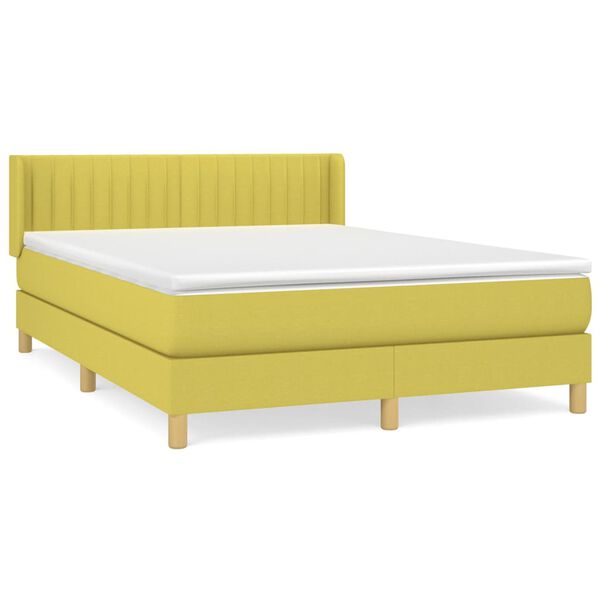 vidaXL &Kappa;&rho;&epsilon;&beta;ά&tau;&iota; Boxspring &mu;&epsilon; &Sigma;&tau;&rho;ώ&mu;&alpha; &Pi;&rho;ά&sigma;&iota;&nu;&omicron; 140x190 &epsilon;&kappa;. &Upsilon;&phi;&alpha;&sigma;&mu;ά&tau;&iota;&nu;&omicron;