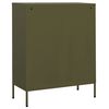 vidaXL Ντουλάπι Αποθήκευσης Πράσινο Λαδί 80x35x101,5 εκ. από Ατσάλι