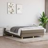 vidaXL Σκελετός Κρεβατιού με Ελατήρια Taupe 140x190 εκ. Υφασμάτινο