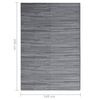 vidaXL Χαλί εξωτερικού χώρου ARAKIL Ανθρακί 140x200 cm PP
