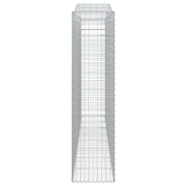 vidaXL Συρματοκιβώτια Τοξωτά 6 τεμ. 400x50x200/220 εκ. Γαλβαν. Ατσάλι
