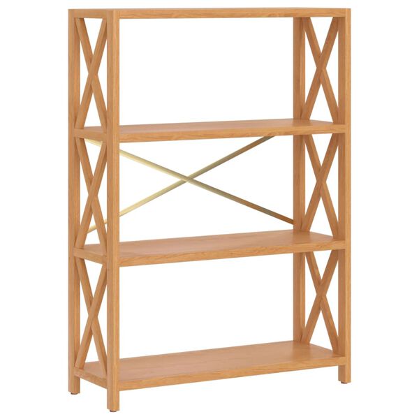 vidaXL Ραφιέρα 4 Επιπέδων 80 x 30 x 112 εκ. από Μασίφ Ξύλο Δρυός