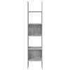 vidaXL Βιβλιοθήκη Γκρι Σκυροδέματος 40 x 35 x 180 εκ. από Επεξ. Ξύλο