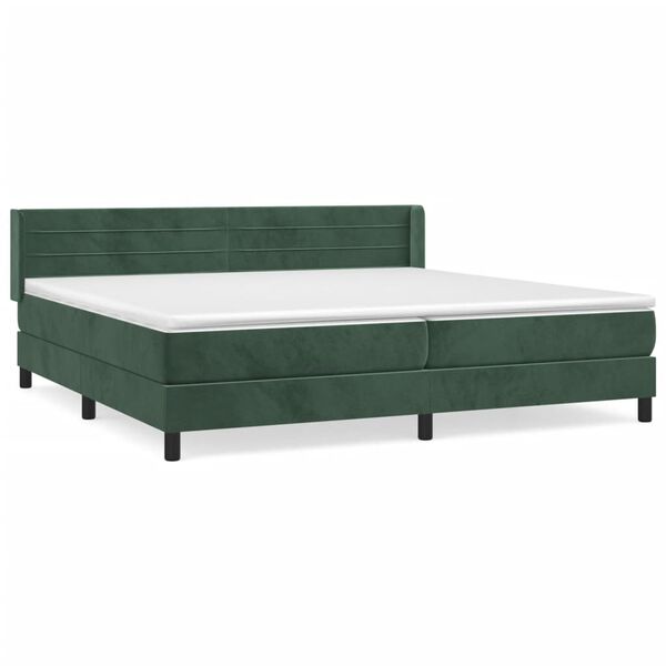 vidaXL &Kappa;&rho;&epsilon;&beta;ά&tau;&iota; Boxspring &mu;&epsilon; &Sigma;&tau;&rho;ώ&mu;&alpha; &Sigma;&kappa;&omicron;ύ&rho;&omicron; &Pi;&rho;ά&sigma;&iota;&nu;&omicron; 200x200&epsilon;&kappa;. &Beta;&epsilon;&lambda;&omicron;ύ&delta;&iota;&nu;&omicron;