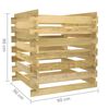 vidaXL Κομποστοποιητής με Σανίδες 90x90x90 εκ. Εμποτισμ. Ξύλο Πεύκου
