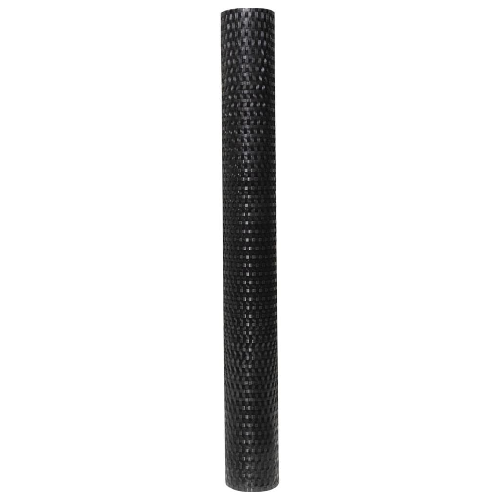 vidaXL Διαχωριστικό Βεράντας Μαύρο 600 x 90 εκ. από Συνθετικό Ρατάν