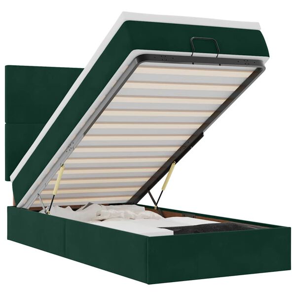 vidaXL &Omicron;&theta;&omega;&mu;&alpha;&nu;&iota;&kappa;ό &kappa;&rho;&epsilon;&beta;ά&tau;&iota; &mu;&epsilon; &sigma;&tau;&rho;ώ&mu;&alpha;&tau;&alpha; & LEDs &Sigma;&kappa;&omicron;ύ&rho;&omicron; &pi;&rho;ά&sigma;&iota;&nu;&omicron; Velvet