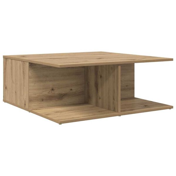 vidaXL Τραπεζάκι σαλονιού with Drawer artisan δρυς 80 x 80 x 31 cm