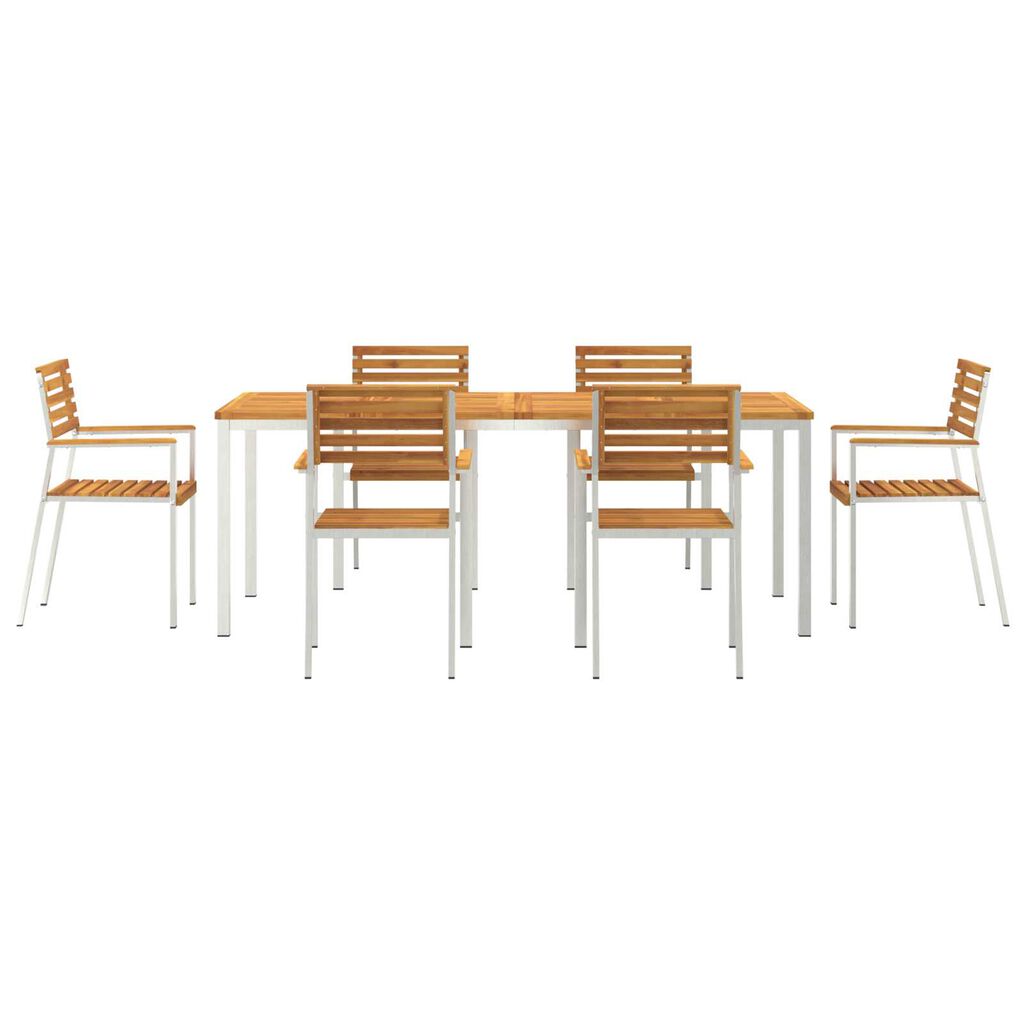 vidaXL Σέτ φαγητού για κήπο 7 pcs